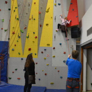 Tag der offenen Schule - Kletterwand